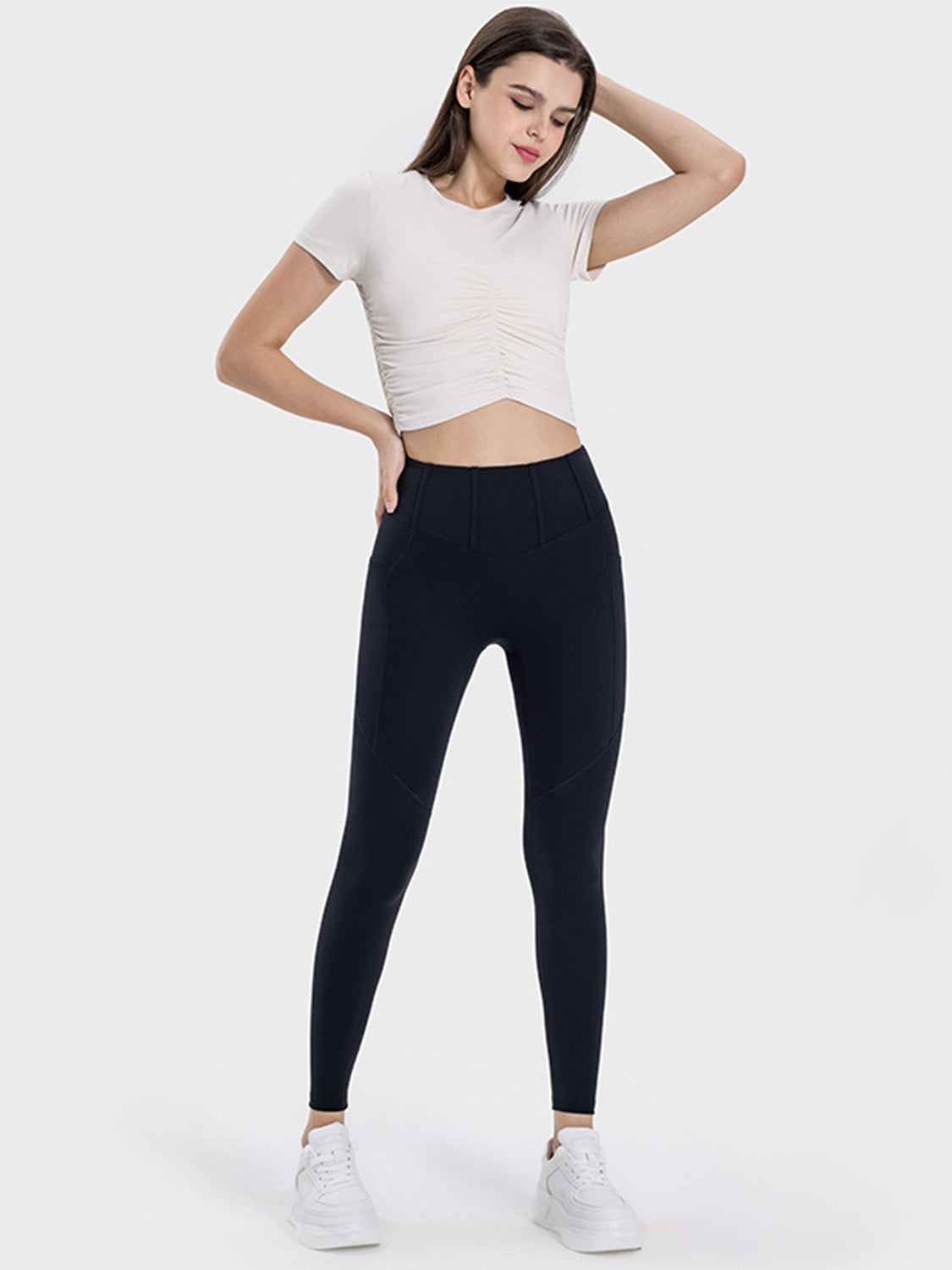 HolaFish Pocketed High Waist Active Leggings