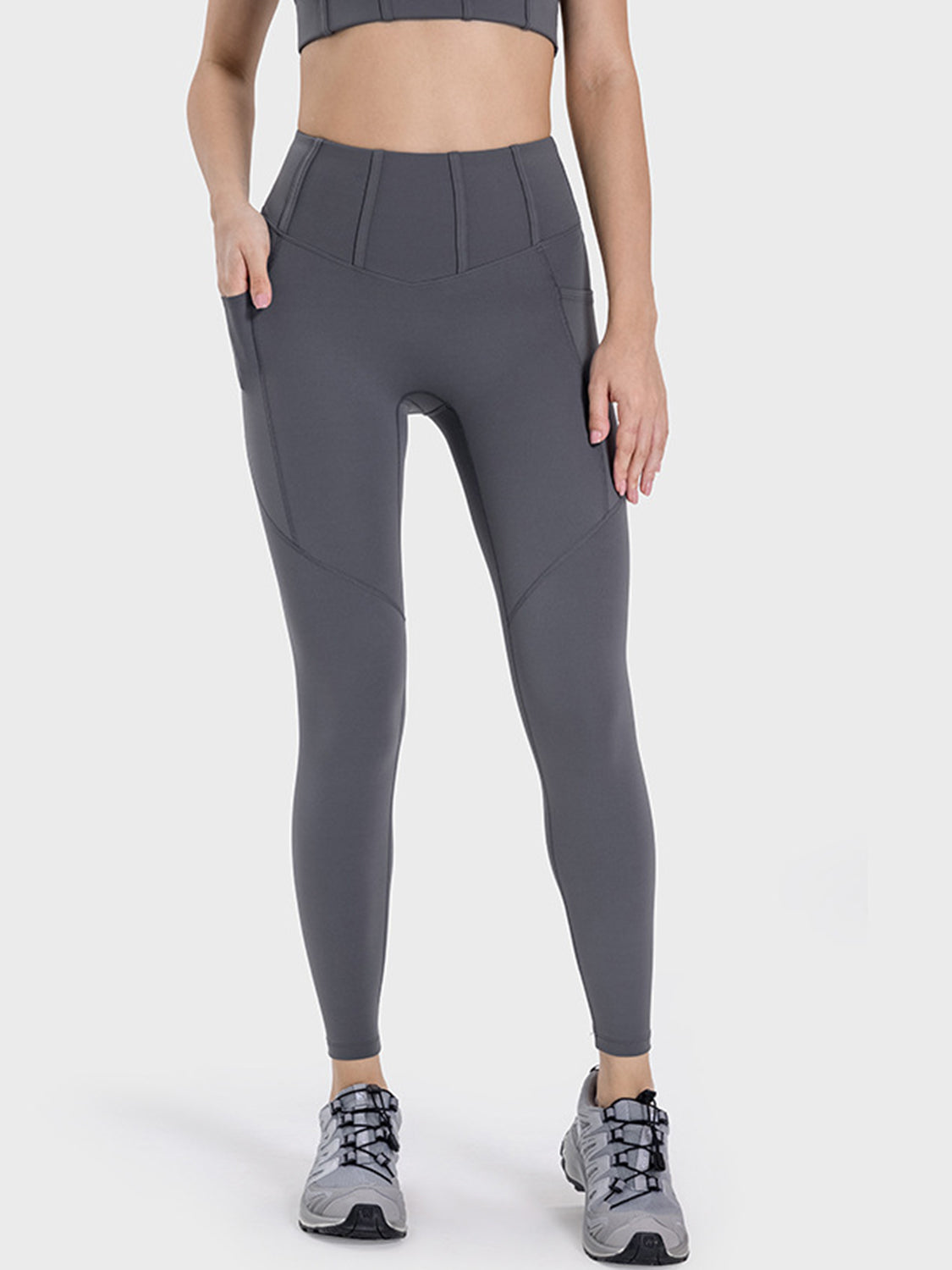 HolaFish Pocketed High Waist Active Leggings