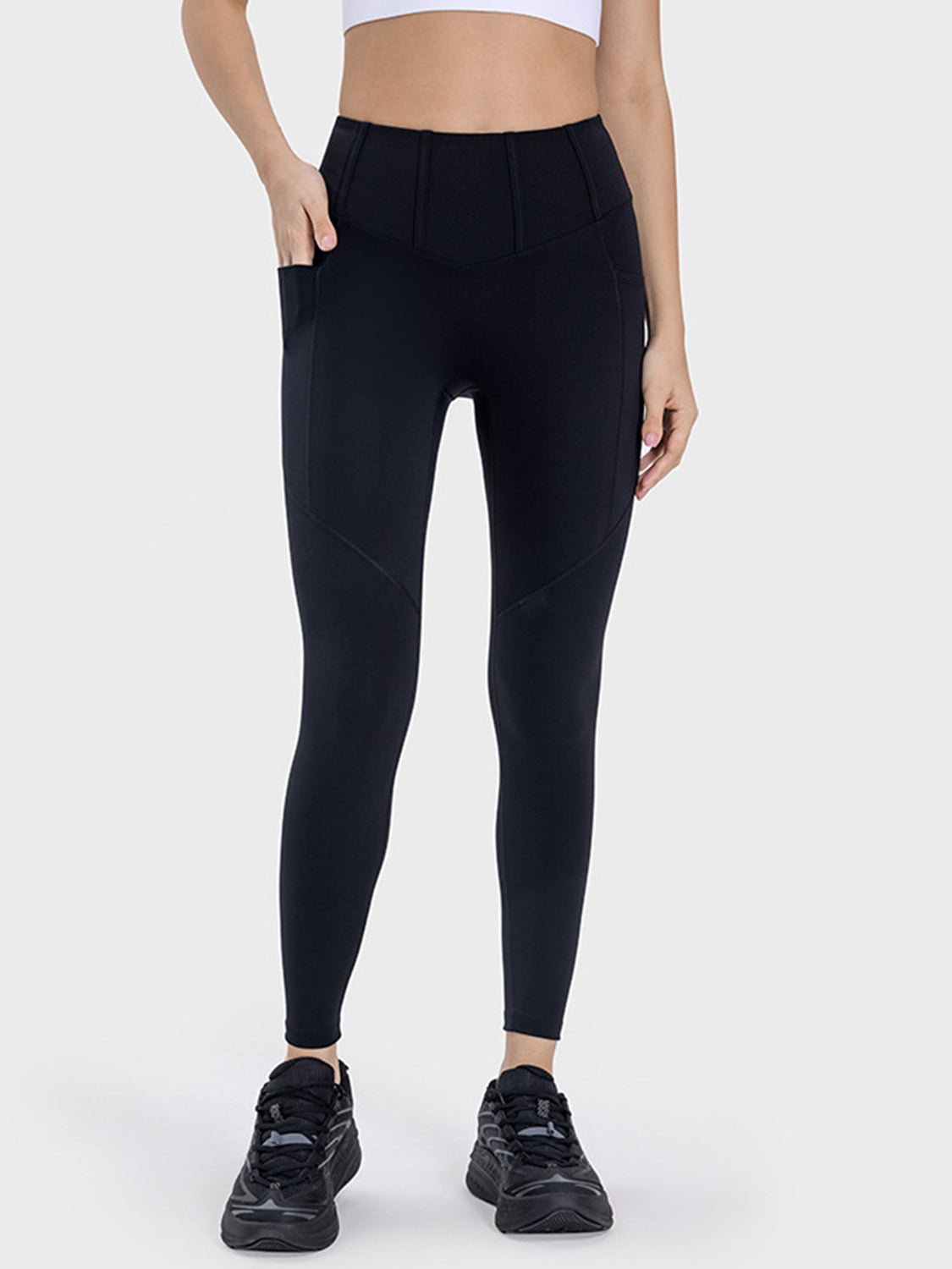 HolaFish Pocketed High Waist Active Leggings