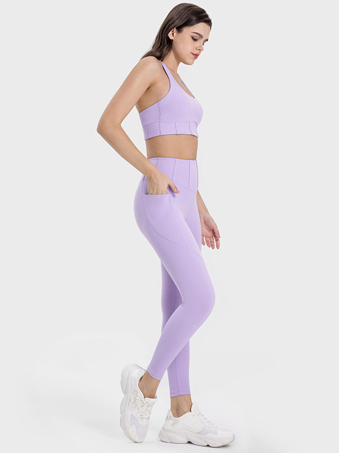 HolaFish Pocketed High Waist Active Leggings