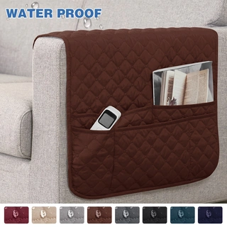 Holafish Waterproof Sofa Couch Chair Armrest Organizer Sofa Arm Caddy Tray Tidy Hanging Storage Bag Table Cabinet Pocket for TV Remote Control,Phone,Books,Drinks,Snacks,Glasses,Magazines Holder Space Saver Bag